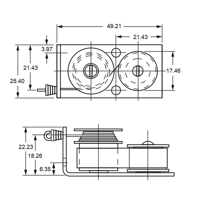 Open Spring Motor Assembly    0.14 x 25 x 30000  - Spring Motor - MBA  (Pack of 1)