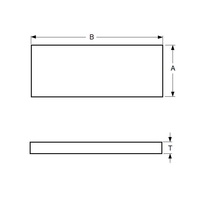 Strip    0.813 x 25.4 x 914 mm  - Shim Brass - MBA  (Pack of 1)