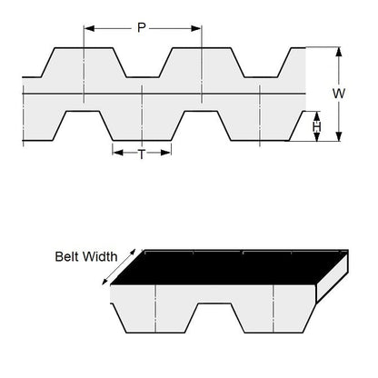 BD-XL-0075-0095-NFB Belts (Pack of 1)