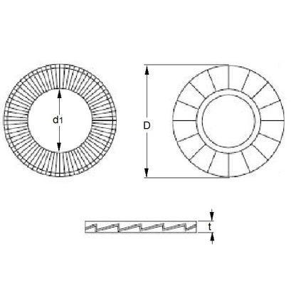 W0100-LK-017-025-LR-CZ Washers (1 Pair)