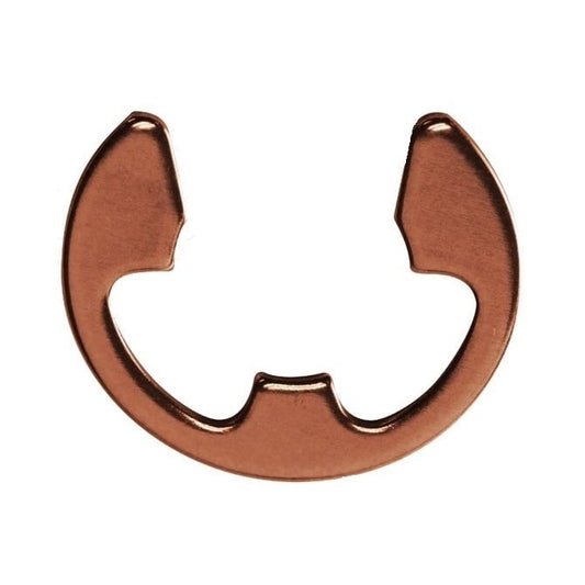 E-Clip    6.35 x 0.64 mm  - Standard Beryllium Copper - MBA  (Pack of 62)