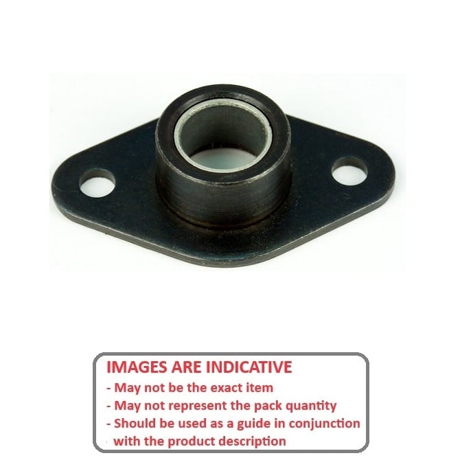 Housings    4.762 mm  - Flange Mount Self Aligning Sintered Bronze SAE840 - MBA  (Pack of 4)