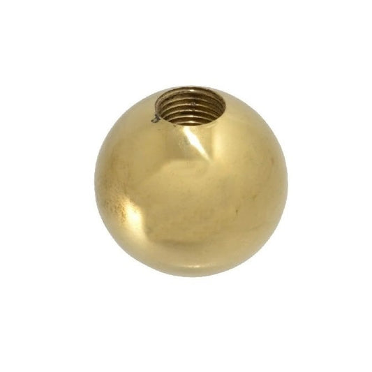 Ball Knob    1/4-20 UNC x 25.4 mm  - Threaded Brass Raw - Female - MBA  (Pack of 1)