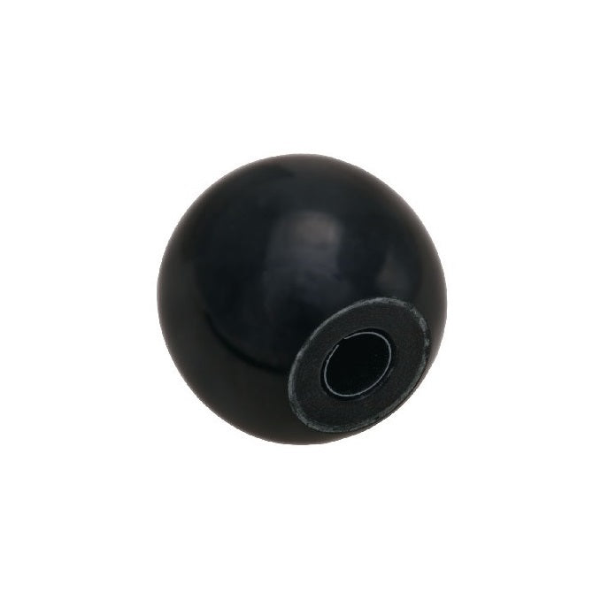 Ball Knob    6.35 x 19.05 mm  - Knock On Phenolic - Black - Knock-On - MBA  (Pack of 1)