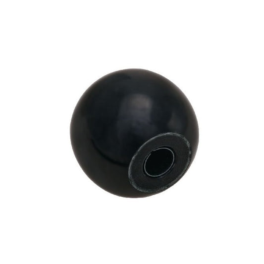 Ball Knob    6.35 x 25.4 mm  - Knock On Phenolic - Black - Knock-On - MBA  (Pack of 1)