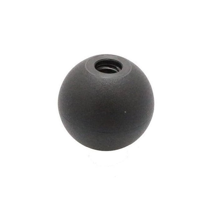 Ball Knob    M8 x 25 mm  - Threaded Tapped Plastic Insert Thermoplastic - Female - MBA  (Pack of 1)