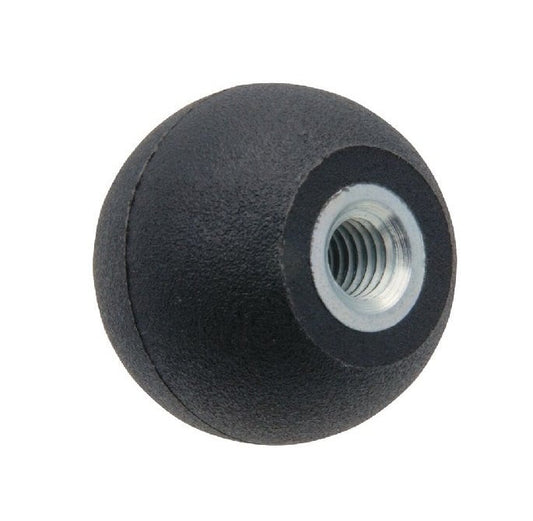 Ball Knob    M6 x 20 mm  - Threaded With Steel Insert Thermoplastic - Female - MBA  (Pack of 1)