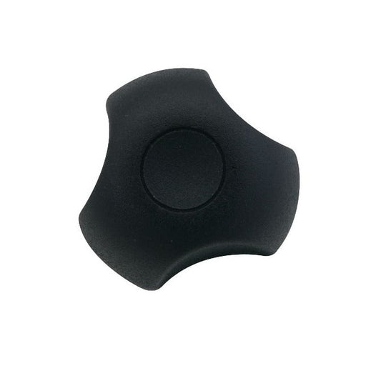 Three Lobe Knob    3/8-16 UNC x 50.04 x 25.4 mm  - Plated Steel Insert Thermoplastic - Black - Male - MBA  (Pack of 1)