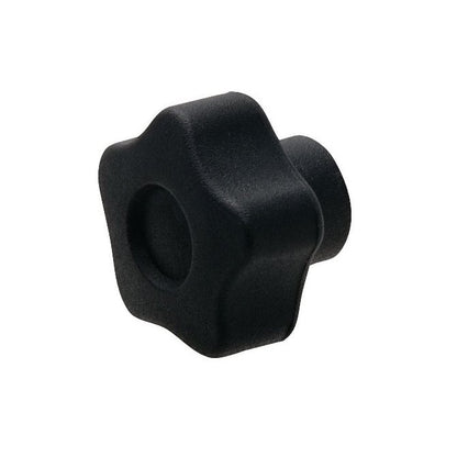 Five Lobe Knob    1/2-13 UNC x 69.85 x 20.1 mm  - Steel Insert Phenolic - Black - Female - MBA  (Pack of 1)