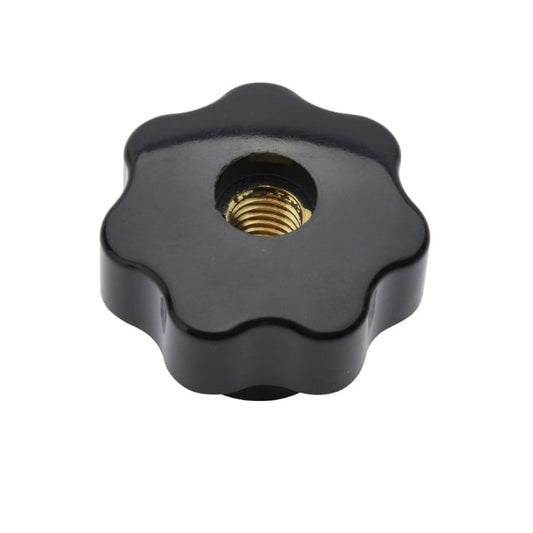 Knobs M6x1.00 x 25.0 x 12.0  - Knobs - Seven Lobe - Female - Through Hole - MBA  (Pack of 1)