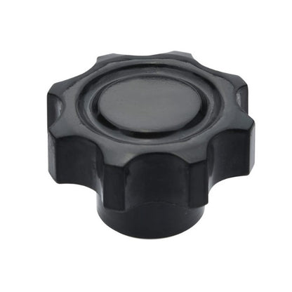 Eight Lobe Knob M10 x 40 x 17 mm  - Brass Insert Phenolic - Black - Female - MBA  (Pack of 1)