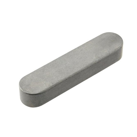 Machine Key   16 x 10 x 40 mm  - Rounded Ends Carbon Steel C45 Zinc Electroplate - Standard - ExactKey  (Pack of 2)