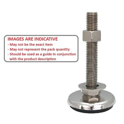 Anti-Vibration Mount  226.8 Kg - 1/2-13 UNC - 152.4 x 67.1 mm  - Stud Stainless 303-304 - 18-8 - A2 - Anti-Vibration - MBA  (Pack of 1)