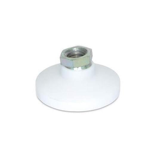 Levelling Mount    3/8-16 UNC x 31.8 x 9.7 - 140kg  - Socket Stainless 303 with Acetal Pad - Swivel - MBA  (Pack of 1)
