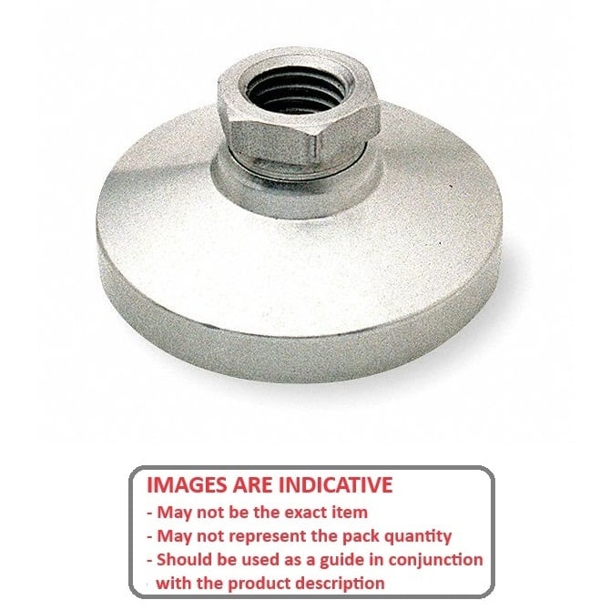 Levelling Mount    M10 x 32 x 9.7 - 1700kg  - Socket Stainless 303 Grade - Swivel - MBA  (Pack of 1)