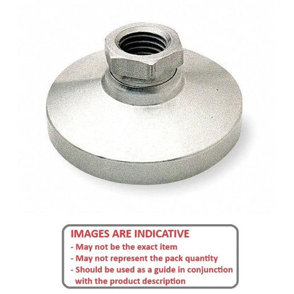 Levelling Mount    5/8-11 UNC x 63.5 x 11.2 - 2720kg  - Socket Stainless 316 - A4 - MBA  (Pack of 1)