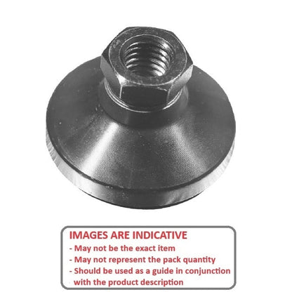 Levelling Mount    3/4-10 UNC x 76.2 x 15.8 - 3270kg  - Socket Black Chromate - MBA  (Pack of 1)