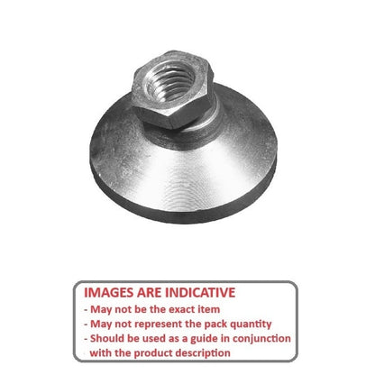 Levelling Mount    M16 x 64 x 11.2 - 2720kg  - Socket Clear Chromate - MBA  (Pack of 1)