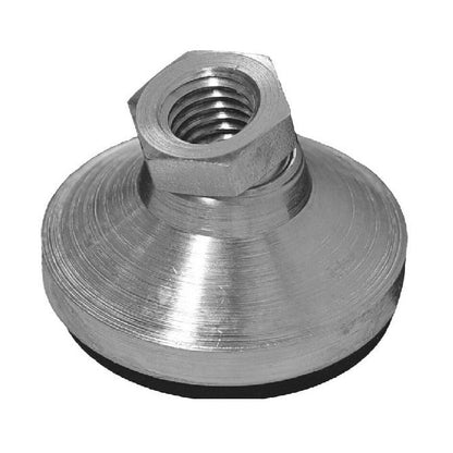 Levelling Mount    5/8-11 UNC x 63.5 x 11.2 - 2040kg  - Socket Clear Chromate with Rubber Pad - MBA  (Pack of 1)