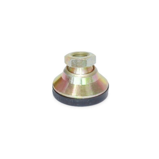 Levelling Mount    M12 x 48 x 11 - 1700kg  - Socket Steel Nickel Plated with Rubber Pad - MBA  (Pack of 1)