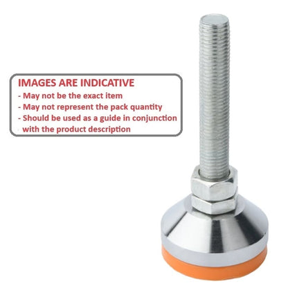 M12 x 60.0 x 38.0 Levelling Mount MLM-120M-100-ZPP-ECO Diagram