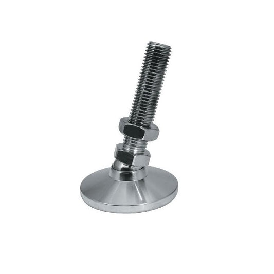 Levelling Mount    M12 x 48 x 51 - 2270kg  - Stud Steel Nickel Plated - MBA  (Pack of 1)