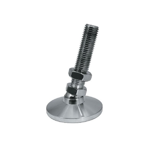 Levelling Mount    M6 x 19.1 x 25.4 - 315kg  - Stud Steel Nickel Plated - MBA  (Pack of 1)