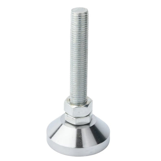 Levelling Mount M12 x 60 x 29 - 600kg  - Mounts - Leveling - Studded - Plated Zinc Plated Steel - MBA  (Pack of 1)