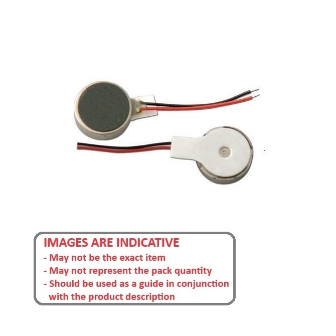 Vibrating Motor 23.7mm Diameter x 27mm Long - Operating Voltage 3-12V Nominal 12V - MBA  (Pack of 10)