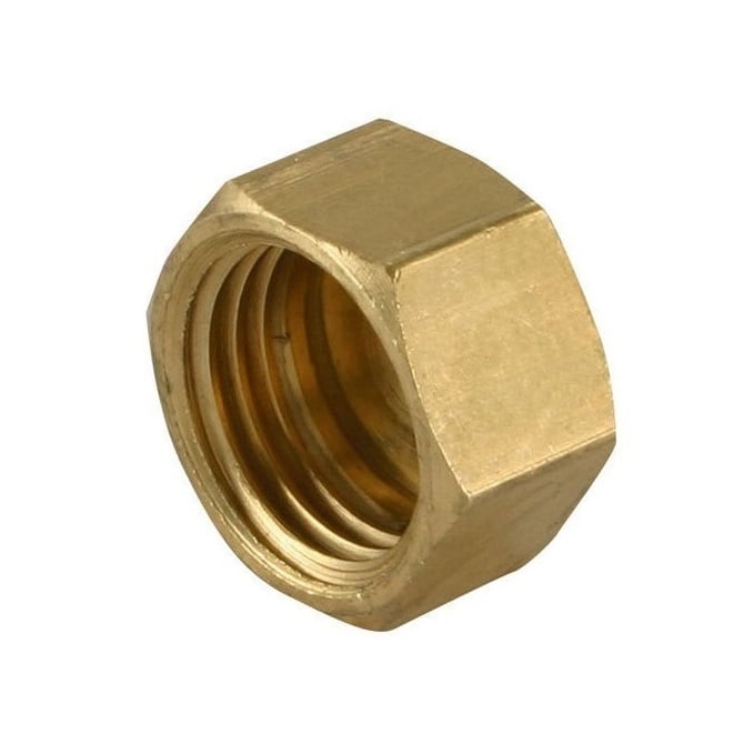 Hexagonal Nut 0-80 UNF  - Standard Brass - MBA  (Pack of 20)