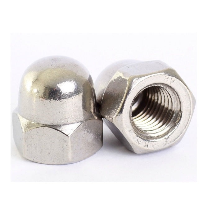 Dome Nut    M10 mm  -  Stainless 316 - A4 - MBA  (Pack of 10)