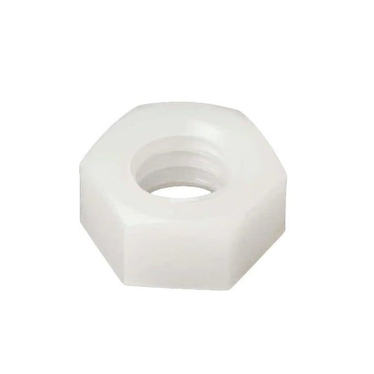 Hexagonal Nut    M3  -  Nylon - MBA  (4 Packs of 10 Per Bag)