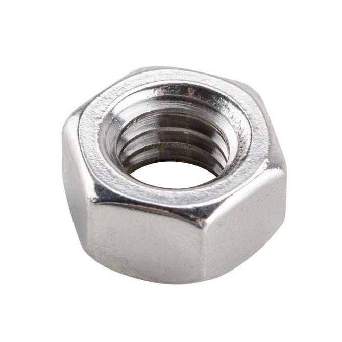 Hexagonal Nut    M5 mm  -  Stainless 303-304 - 18-8 - A2 - MBA  (Pack of 50)
