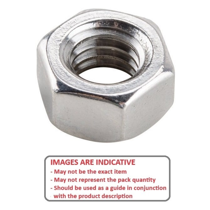 Hexagonal Nut    M30 mm  -  Stainless 316 - A4 - MBA  (Pack of 1)