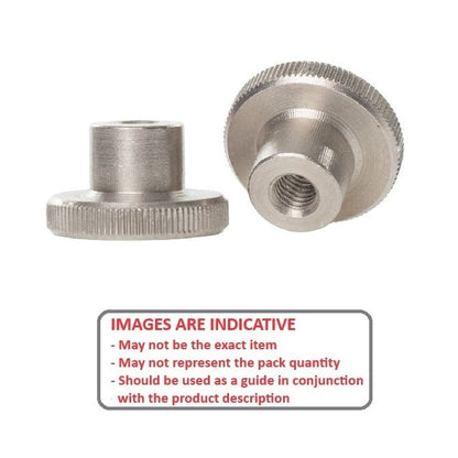 Thumb Nut 10-32 UNF x 12.7 x 11.1 Stainless 303 Grade - MBA  (Pack of 1)