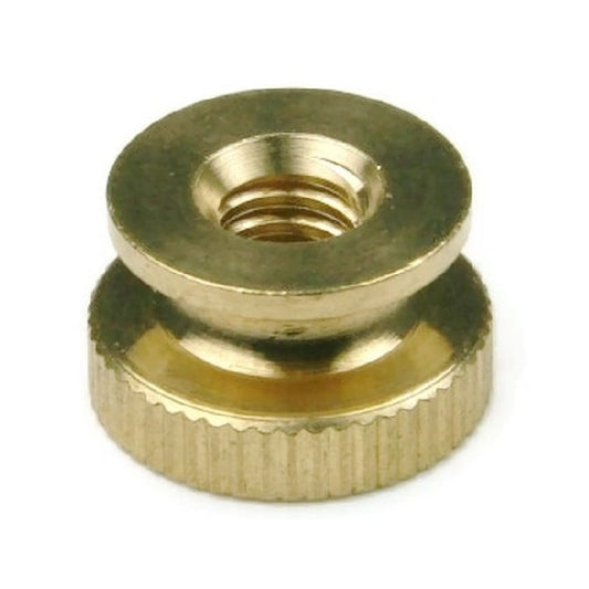 Thumb Nut 10-32 UNF x 8.7  - Collared Brass - MBA  (Pack of 5)