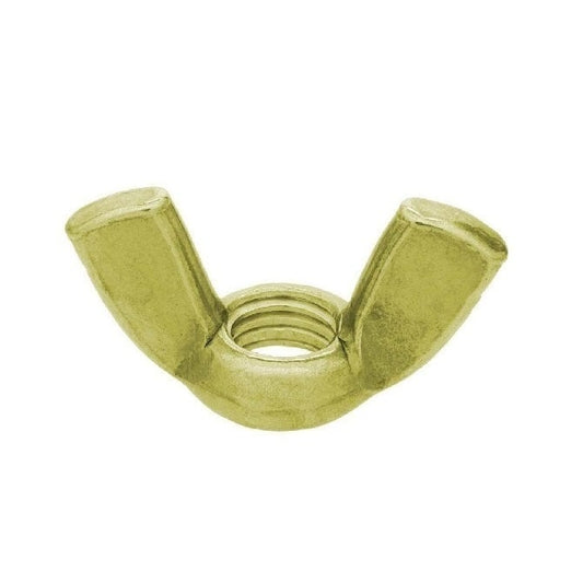 Wing Nut    M6  -  Brass - MBA  (Pack of 100)