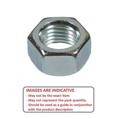 Hexagonal Nut    M3.5  -  Steel Zinc Plated - MBA  (Pack of 10)