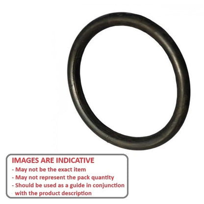 O-Ring  155 x 6 mm  - Standard Nitrile NBR Rubber - Black - Duro 70 - MBA  (Pack of 50)