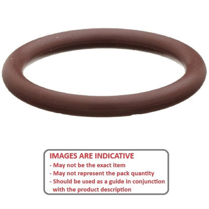 O-Ring  506.86 x 7 mm  - High Temperature Fluoroelastomer - Brown - Duro 90 - MBA  (Pack of 5)