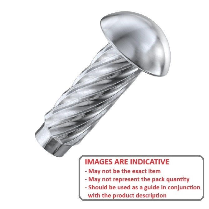 Hammer Drive Pin    1.24 x 3.2 mm  -  Stainless - MBA  (Pack of 100)
