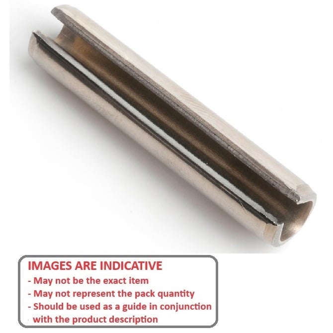 Roll Pin    4 x 30 mm  -  Stainless 420 Grade - DIN1481 / ISO8752 - Standard - MBA  (Pack of 10)