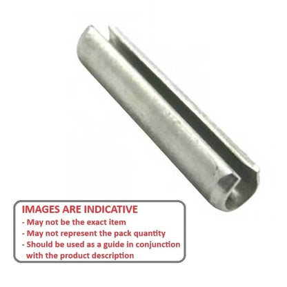 Roll Pin    8 x 30 mm  -  Carbon Spring Steel Zinc Plated - ASME B18.8.4M Type B - Standard - MBA  (Pack of 50)