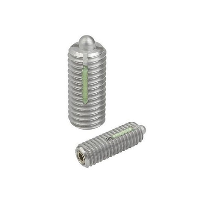 Ball Plunger    M12 x 22 mm  - with Thread Lock Light Duty Stainless 303 Grade - Ball - Threaded - MBA  (Pack of 1)