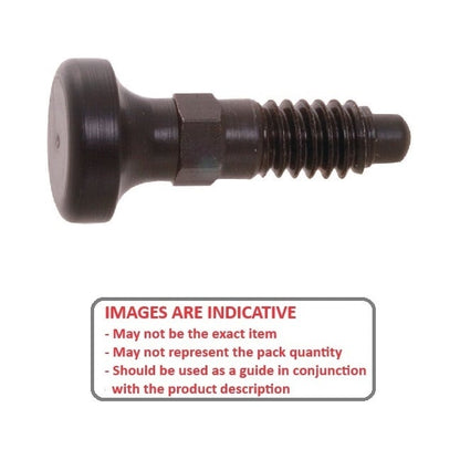Spring Plunger    1/2-13 UNC x 25.4 mm  - Handle Steel - Spring - Threaded - MBA  (Pack of 1)