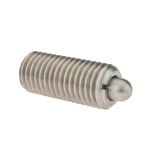 Spring Plunger M6 x 12 mm  - Medium Duty Stainless - Spring - Threaded - MBA  (Pack of 1)