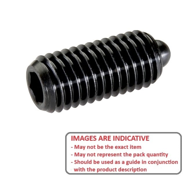 Spring Plunger    1/2-13 UNC x 31.8 mm  - Light Pressure Steel - Spring - Threaded - MBA  (Pack of 1)