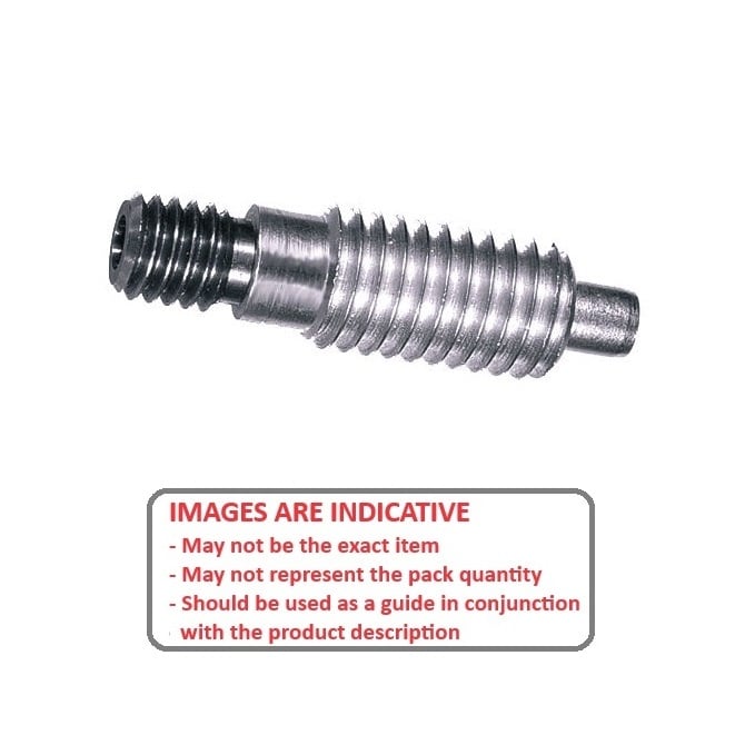 Spring Plunger    5/16-18 UNC x 15.9 mm  - Adaptor Heavy Duty Stainless - Spring - Threaded - MBA  (Pack of 125)