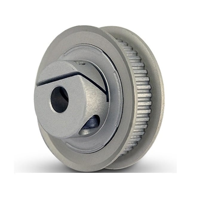 Timing Pulley   25 Tooth x 9 mm Wide - 6.35 mm Bore  -  Aluminium - EZ-Lock Flanged with Raised Hub - 3 mm GT Curvelinear Pitch - MBA  (Pack of 1)