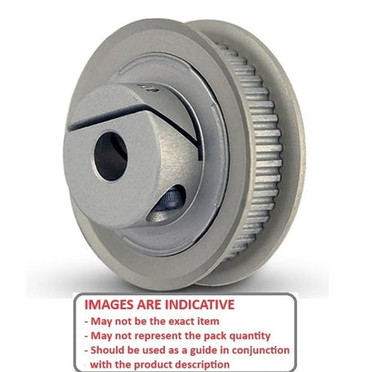 Timing Pulley   15 Tooth x 6 Wide x 5 mm Bore  -  Aluminium - EZ-Lock Double Flanged - 3 mm GT Curvelinear Pitch - SDP  (Pack of 1)